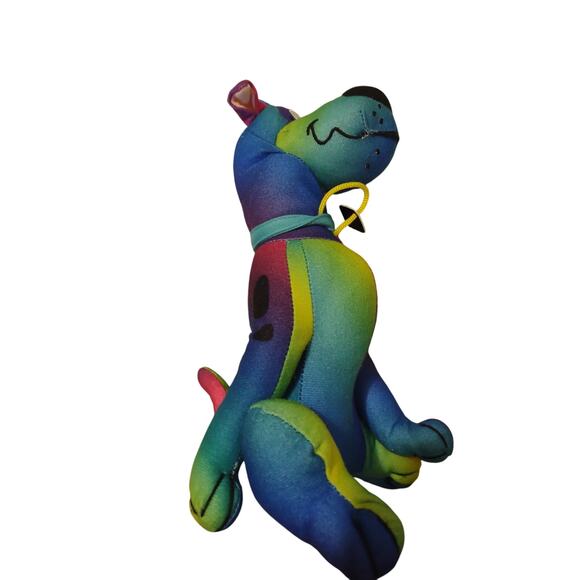 Scooby Doo Tie Dye Plush 9 Inches Nostalgia Kidcore Colorful - Picture 3 of 4